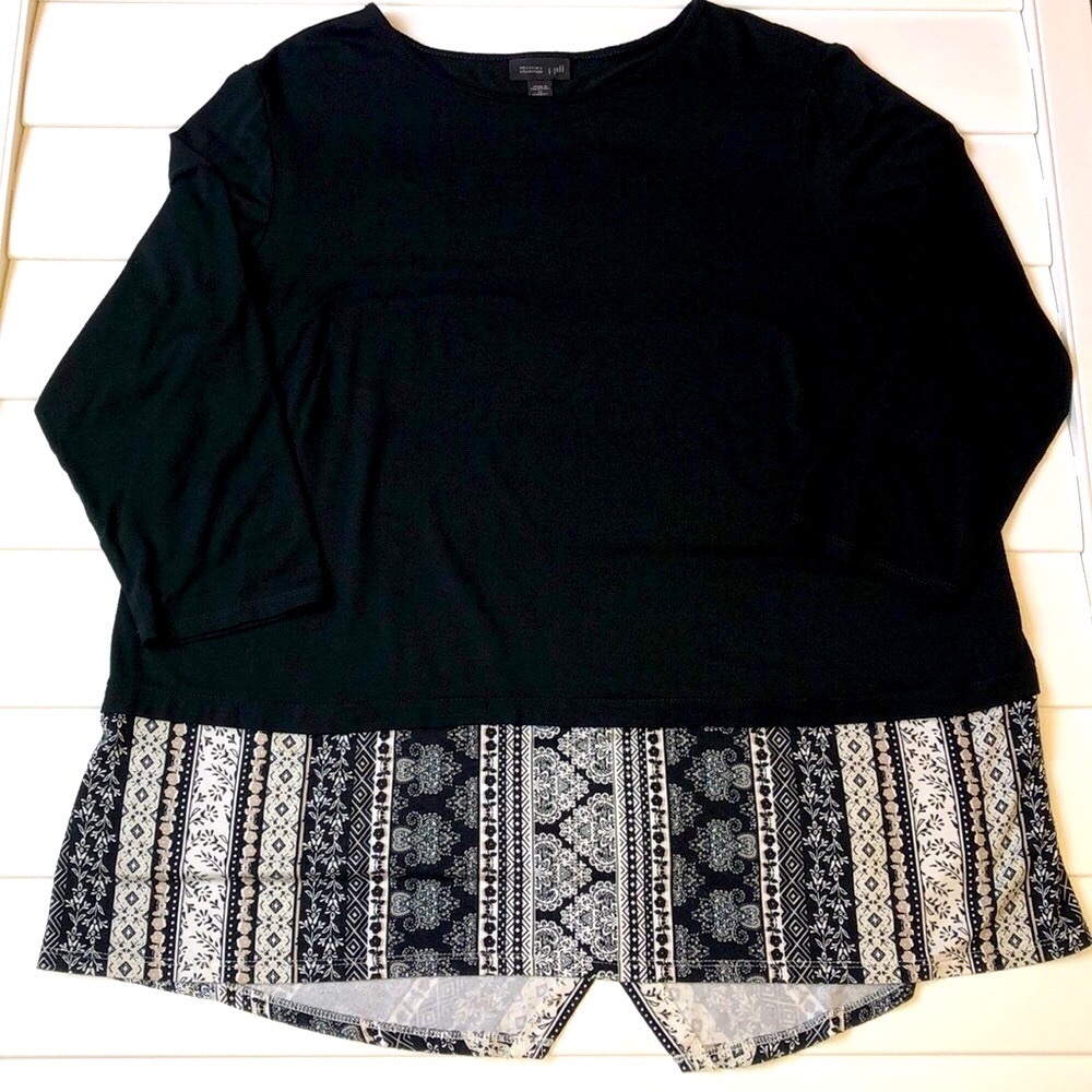 J. Jill weaver collection 3/4 sleeve tunic top ON SALE!